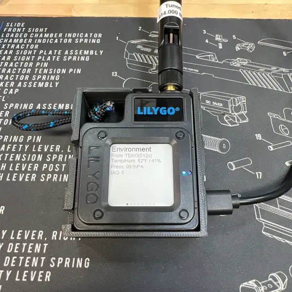 Meshtastic T-Deck STAND ALONE node ready to use 915mhz w/ custom case 3000mah battery BLACK