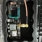 Meshtastic TTGO T-Beam Board v1.2 18650 Battery Powered GPS & LoRA Mesh w/ Pelican 1010 w/ 3D Printed Board with Battery for Easy Removal